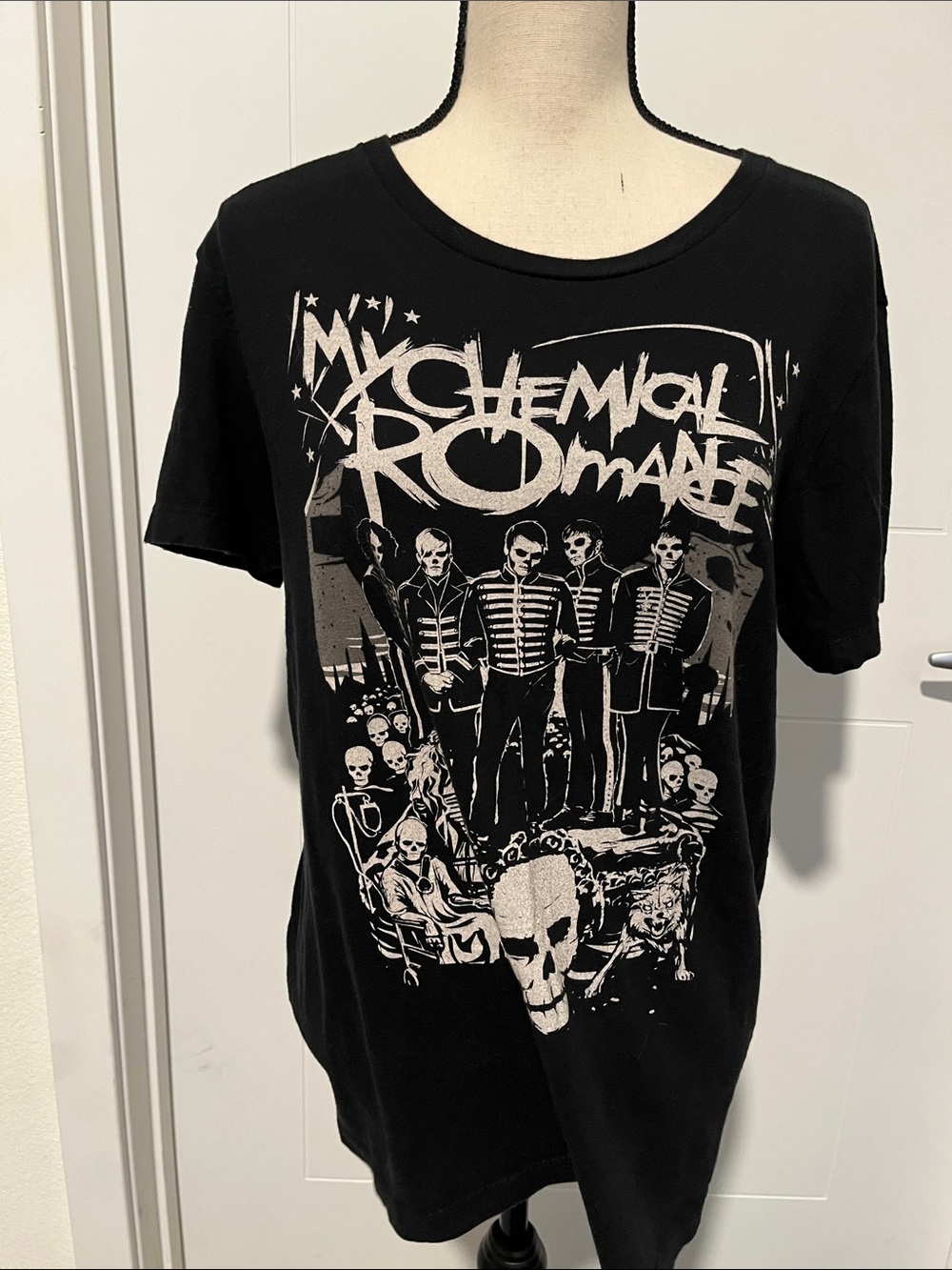 My Chemical Romance Black Graphic Band Short Sleeve T-Shirt Music Band Concert